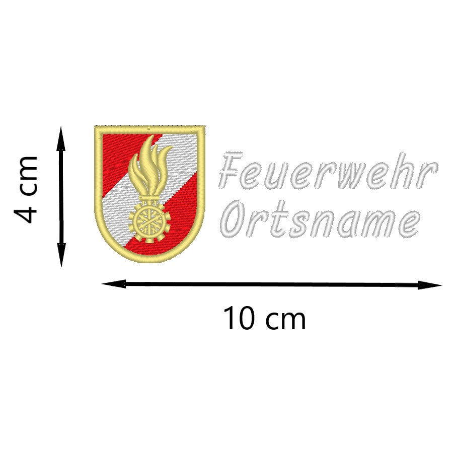 Feuerwehr Poloshirt mit Korpsabzeichen und Ortsnamen