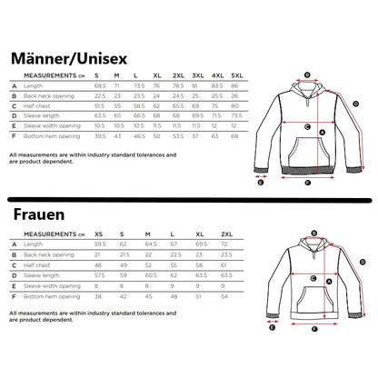 Feuerwehr Hoodie mit Korpsabzeichen und Ortsnamen - untereinander